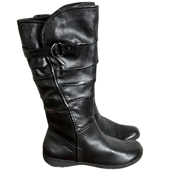 Josef Seibel Naly 23 Tall Black Leather Boots, New in Box - Picture 4 of 12